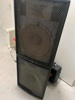 Powerworks Monitor Boxen - Professioneel Geluid, Audio, Tv en Foto, Luidsprekers, Gebruikt, 120 watt of meer, Front, Rear of Stereo speakers