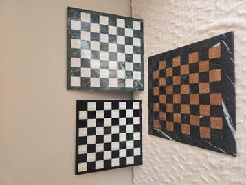 Diverse marmeren schaakborden  beschikbaar voor biedingen
