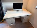 Modern klassiek vintage bureau (wit), Ophalen, Zo goed als nieuw, Bureau