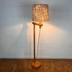 Vintage floor lamp in pine wood, jaren 60, Ophalen of Verzenden