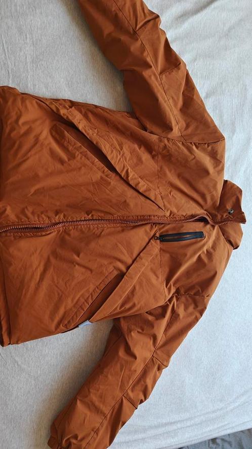Brown Puffer Jacket with Oversized Pockets – Size M, Kleding | Dames, Jassen | Zomer, Zo goed als nieuw, Bruin, Ophalen of Verzenden