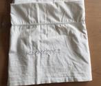 Laken ledikant wit geborduurde opdruk "kiekeboe", Ophalen of Verzenden, Zo goed als nieuw, Ledikant