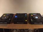 Pioneer DJM-850 + 2 x CDJ-850 + flight case + decksavers., Pioneer, Zo goed als nieuw, Ophalen, Dj-set