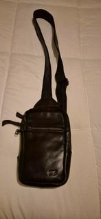 Crossbody leder, Ophalen of Verzenden, Zo goed als nieuw, Zwart
