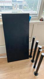 Ikea vika amon zwart tafel bureau, Huis en Inrichting, Bureaus, Ophalen, Gebruikt