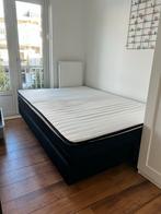 Boxspring JYSK 140x200 - Zo goed als nieuw!, Ophalen, Zwart, Tweepersoons, 140 cm