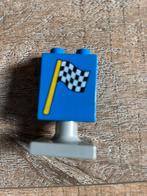 LEGO DUPLO finish vlag auto racen, Ophalen of Verzenden, Zo goed als nieuw, Duplo