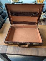 Vintage Leren Aktetas / Documentenkoffer, Ophalen, 40 tot 60 cm, Gebruikt, 20 tot 30 cm