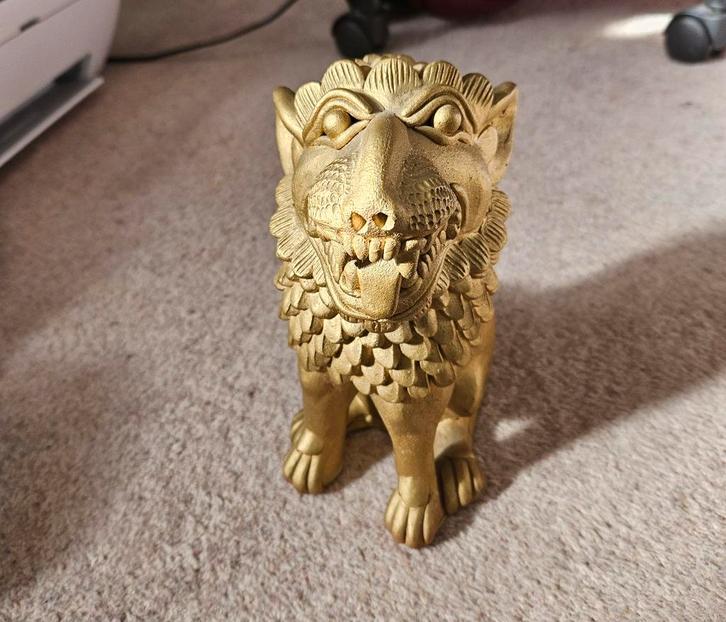 Leeuwenbeeld - Zeer Gedetailleerd, Antiek en Kunst, Kunst | Beelden en Houtsnijwerken, Ophalen of Verzenden