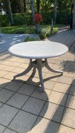 Nette stevige kunststof tuintafel rond 120 cm, Tuin en Terras, Tuintafels, Ophalen, Gebruikt, Rond, Kunststof