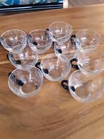 vintage bowl glazen/bowlglazen. bowlglazen met geslepen glas, Antiek en Kunst, Antiek | Glas en Kristal, Ophalen of Verzenden