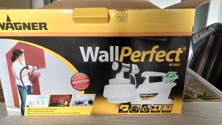 Wagner Verfspuitmachine - Zo Goed Als Nieuw!, Doe-het-zelf en Verbouw, Schildersmaterialen, Zo goed als nieuw, Verfspuit of Verfpomp