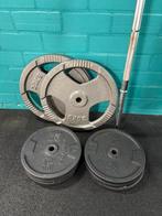 Barbell incl. 100 kg plates, Sport en Fitness, Ophalen, Gebruikt, Halterset