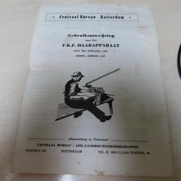 folder haarapparaat( zeis slijpen)  beschikbaar voor biedingen