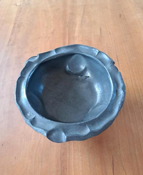 Tinnen asbak zemeta, Antiek en Kunst, Antiek | Tin, Ophalen of Verzenden