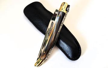 Klassiek/retro Laguiole Zakmes GUY FAYET Hoorn, 22/12cm! beschikbaar voor biedingen