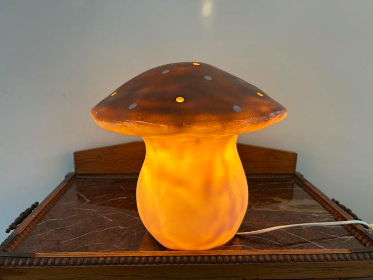 Vintage Heico Paddenstoellamp – Vliegenzwam, Kinderen en Baby's, Kinderkamer | Inrichting en Decoratie, Gebruikt, Lamp, Ophalen
