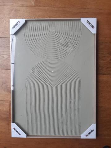 Schilderij 3D Art Bows - sage green - bogen Groen japandi . beschikbaar voor biedingen