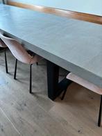 Betonnen eettafel met zwarte metalen poten, 3 meter lang!, Huis en Inrichting, Tafels | Eettafels, Ophalen, 100 tot 150 cm, 200 cm of meer