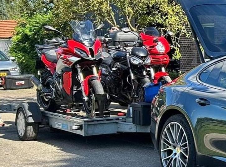 TE HUUR   *** TOHACO *** MOTORTRAILER luchtgeveerd.Compleet!, Diensten en Vakmensen, Verhuur | Auto en Motor, Aanhangwagen