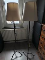 Set van 2 Identieke Staande Lampen, Ophalen, 100 tot 150 cm, Zo goed als nieuw, Metaal