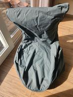 Label Zitzak Stoel Blauw Grijs, Huis en Inrichting, Zitzakken, Ophalen, Gebruikt, Grijs, Zitzakstoel