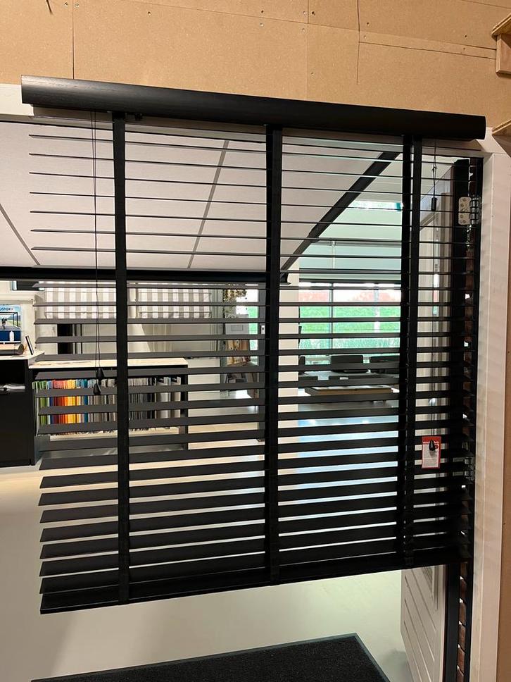 Houten Jaloezieën - Diverse Maten & Kleuren - Laagste Prijs!, Huis en Inrichting, Stoffering | Gordijnen en Lamellen, Nieuw, 200 cm of meer