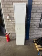 Metalen lockerkast met legborden – smal model – grijs, Doe-het-zelf en Verbouw, Overige Doe-het-zelf en Verbouw, Ophalen, Gebruikt