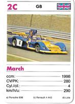 Kwartetkaart March, Ophalen of Verzenden, Zo goed als nieuw, Auto's