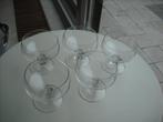 Nog 5 glazen Coupes voor desserts,(adv.no.223B), Glas, Schaal of Schalen, Ophalen of Verzenden, Effen