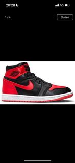 Jordan 1 satin bred, Ophalen of Verzenden, Zo goed als nieuw, Rood, Sneakers of Gympen