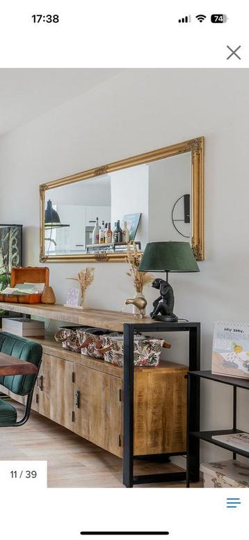 Set van 2 goudlook spiegels Nordborg beschikbaar voor biedingen