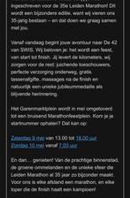 Startbewijs marathon Leiden 42 km, Eén persoon