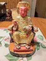 China fr Verguld Houten Tempelbeeld "Schrijvende God" ca1860, Ophalen of Verzenden