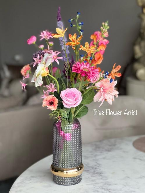 Zomers zijden veldboeket Nieuw, Huis en Inrichting, Woonaccessoires | Kunstplanten en Kunstbloemen, Nieuw, Binnen, Verzenden