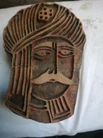 houtsnijwerk stempel antiek hoofd, Antiek en Kunst, Ophalen of Verzenden