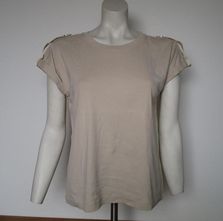 Nr.120: Tshirt Top Beige Maat M/L van Melting Stockholm, Kleding | Dames, Blouses en Tunieken, Zo goed als nieuw, Maat 38/40 (M)