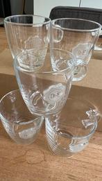 Douwe Egberts koffiekopjes glas (5), Glas of Glazen, Ophalen of Verzenden, Overige stijlen, Glas