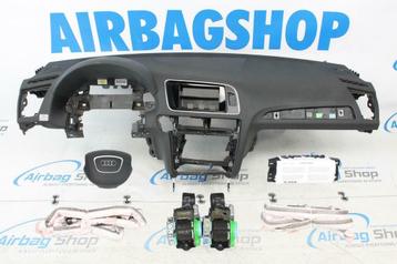 Airbag set Dashboard zwart stiksels 4 spaak Audi Q5 - 8R beschikbaar voor biedingen