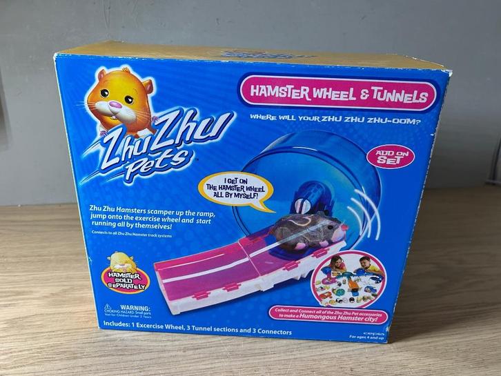 Zhu Zhu Pets Hamster Wheel & Tunnels, Kinderen en Baby's, Speelgoed | Actiefiguren, Zo goed als nieuw, Ophalen of Verzenden