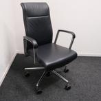 Kusch+Co, Vergaderstoel, Zwart Leer, Verrijdbaar, Huis en Inrichting, Gebruikt, -, Zwart, -