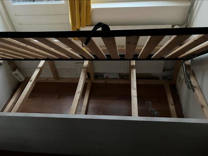 Scharnierende lattenbodem voor opbergruimte, Huis en Inrichting, Slaapkamer | Bedden, Zo goed als nieuw, Eenpersoons, 90 cm, 200 cm