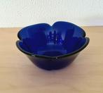 Leuk blauw glazen schaaltje, ø13 cm en 5 cm hoog, Ophalen of Verzenden, Zo goed als nieuw