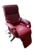 Elektrische relax fauteuil sta op stoel cosyform leer, Huis en Inrichting, Fauteuils, Ophalen, Gebruikt, Leer, 50 tot 75 cm