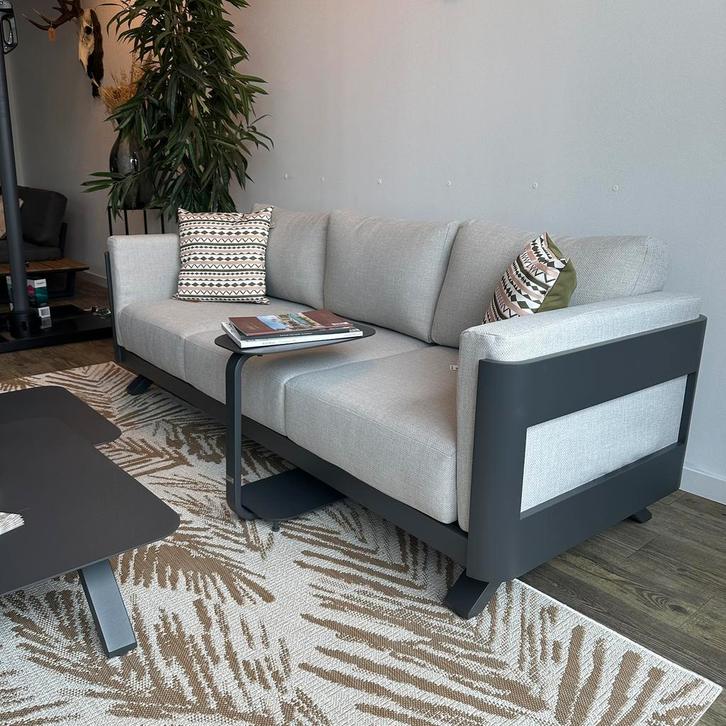 Showroom model! Luxe Loungeset — Tuinset / NIEUW, Tuin en Terras, Tuinsets en Loungesets, Zo goed als nieuw, Aluminium, Bijzettafel