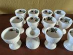 12 eierdopjes Wedgwood moss rose, Ophalen of Verzenden