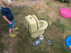 Groene Vintage Wc-pot, Doe-het-zelf en Verbouw, Sanitair, Ophalen, Gebruikt, Toilet