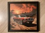 Foto FORD MUSTING Oldtimer.achter glas ingelijst, Ophalen of Verzenden, Nieuw, Auto's