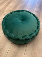 Groene velvet poef, Ophalen, Minder dan 50 cm, Gebruikt, Rond