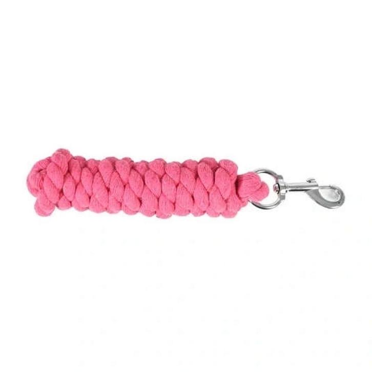 Bright Pink Braided Lead Rope with Chrome Snap Hook, Dieren en Toebehoren, Paarden en Pony's | Hoofdstellen en Tuigage, Zo goed als nieuw